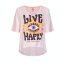 LST T-Shirt V-Ausschnitt "Live Happy"